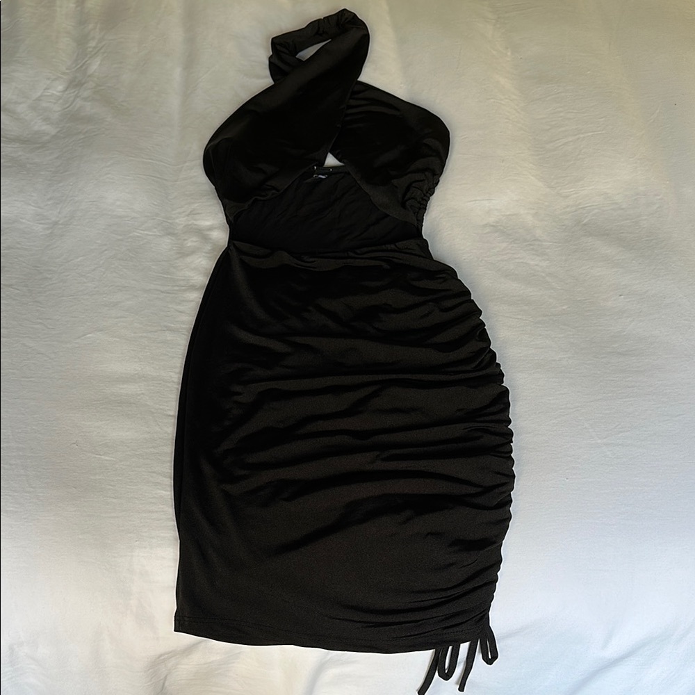 Windsor Black Halter Bodycon Dress